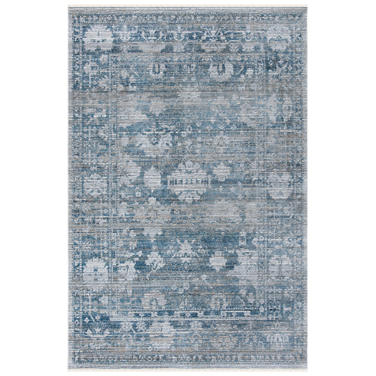 SAFAVIEH Victoria Collection VIC907M Blue / Ivory Rug - 8 X 10