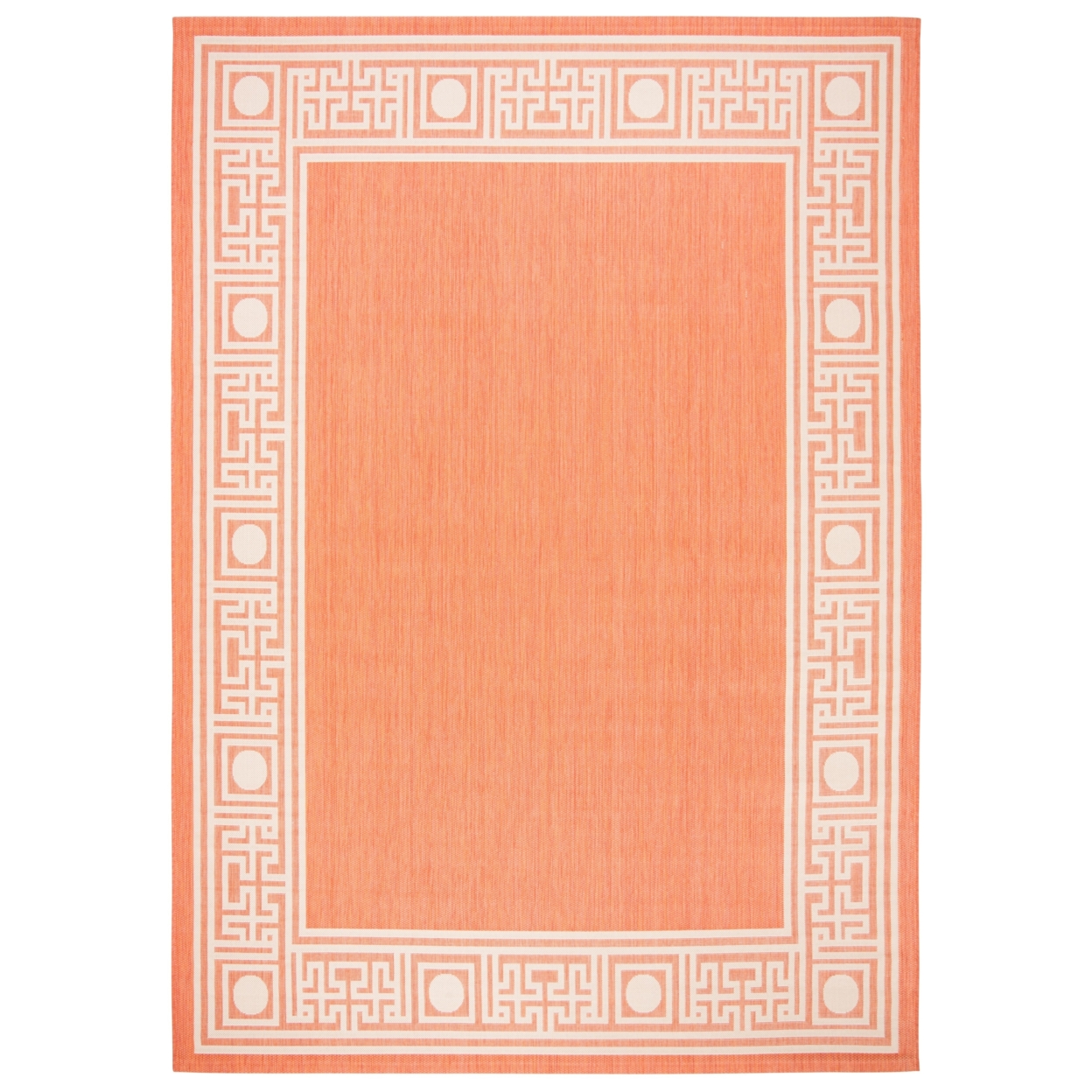 SAFAVIEH Outdoor CY5143A Courtyard Collection Rust / Sand Rug - 8' X 11'
