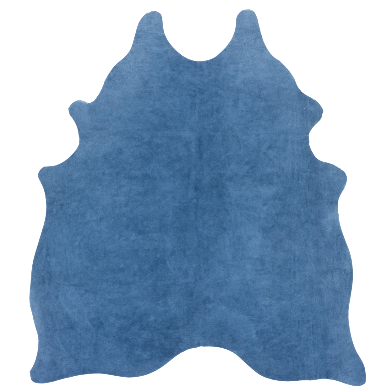 SAFAVIEH Suede Cowhide Collection COH800M Blue Rug - 6' 0 X 6' 9