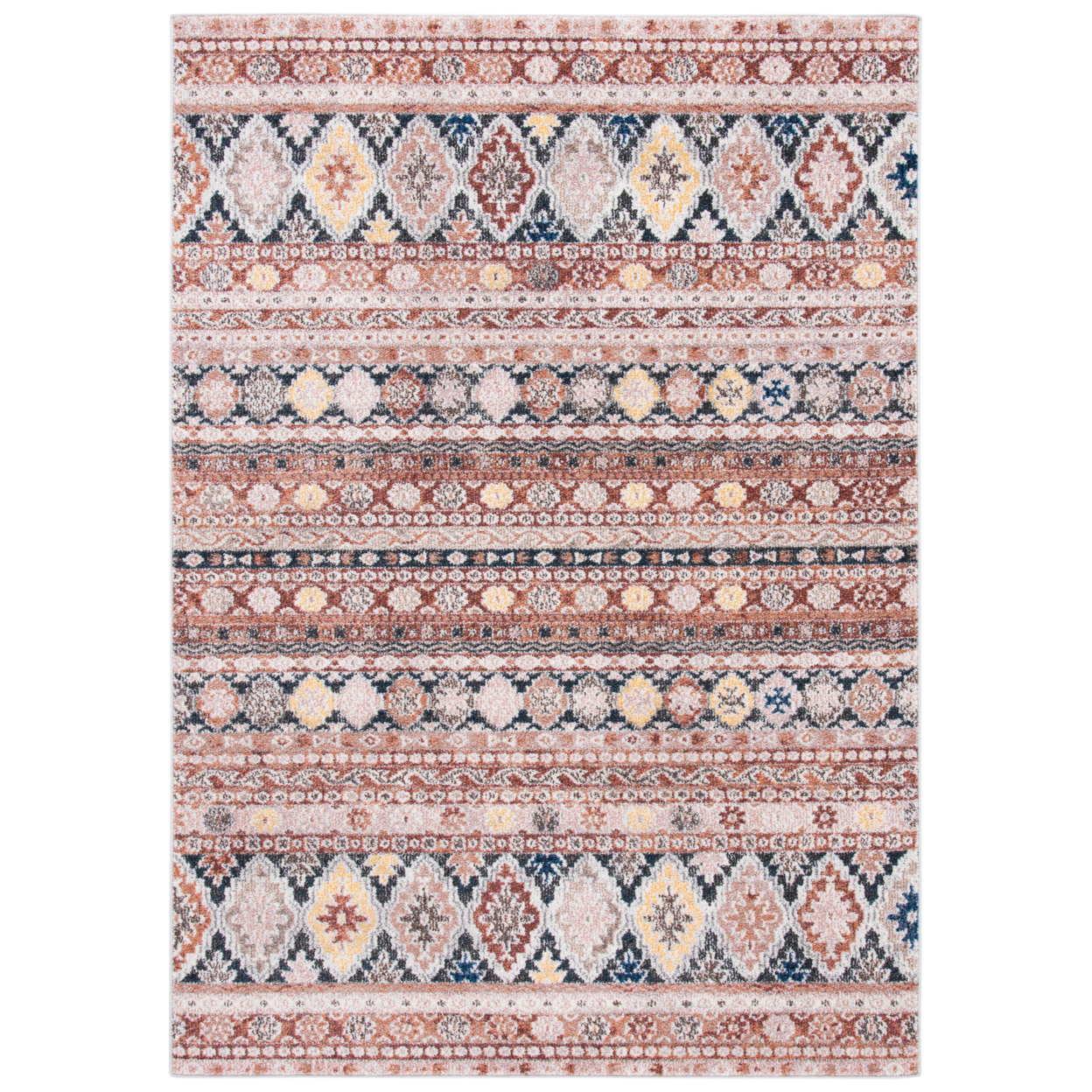SAFAVIEH Crystal Collection CRS323P Rust/Ivory Rug - 4-5 X 6-5