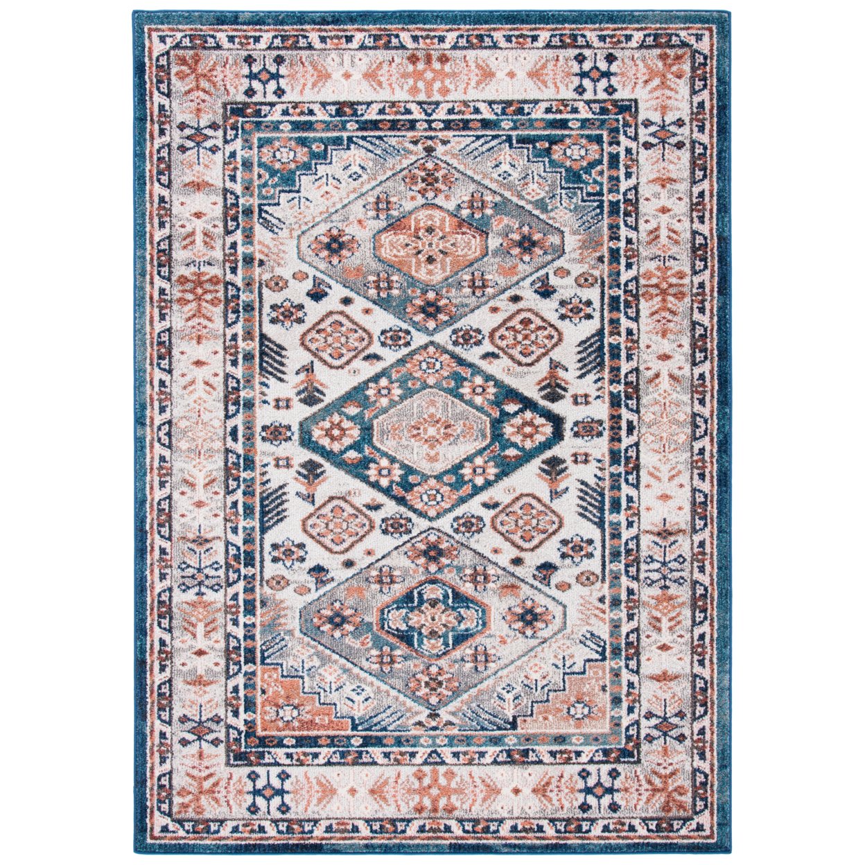 SAFAVIEH Crystal Collection CRS326A Ivory/Blue Rug - 9 X 12