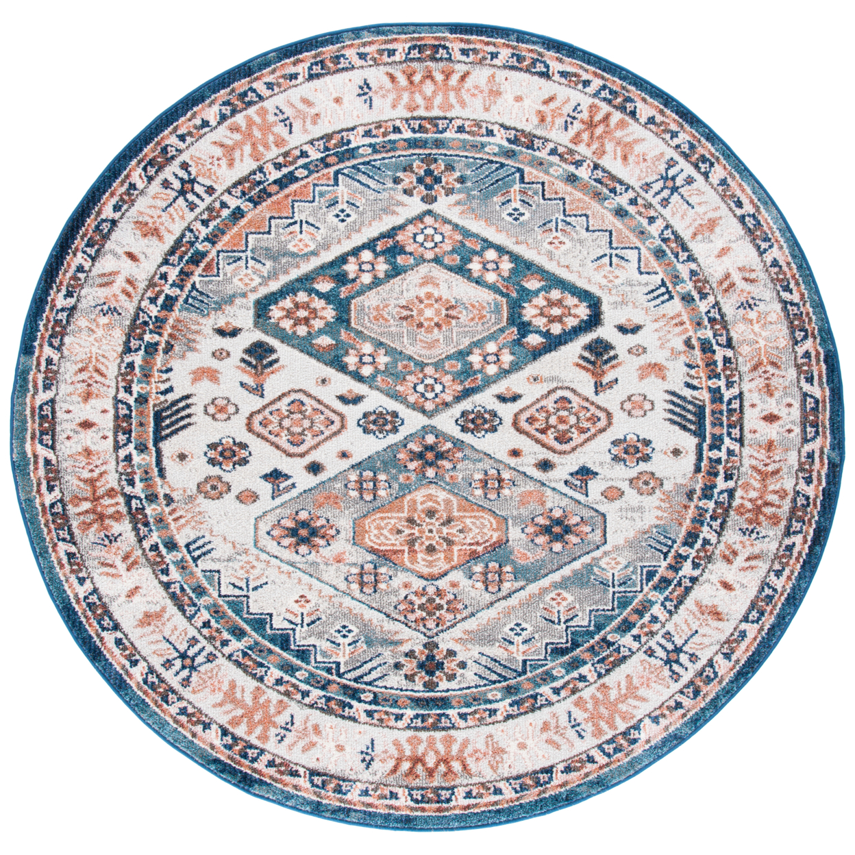 SAFAVIEH Crystal Collection CRS326A Ivory/Blue Rug - 9 X 12