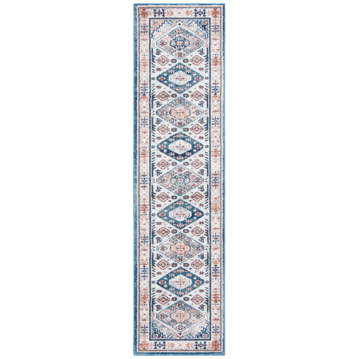 SAFAVIEH Crystal Collection CRS326A Ivory/Blue Rug - 2-2 X 9