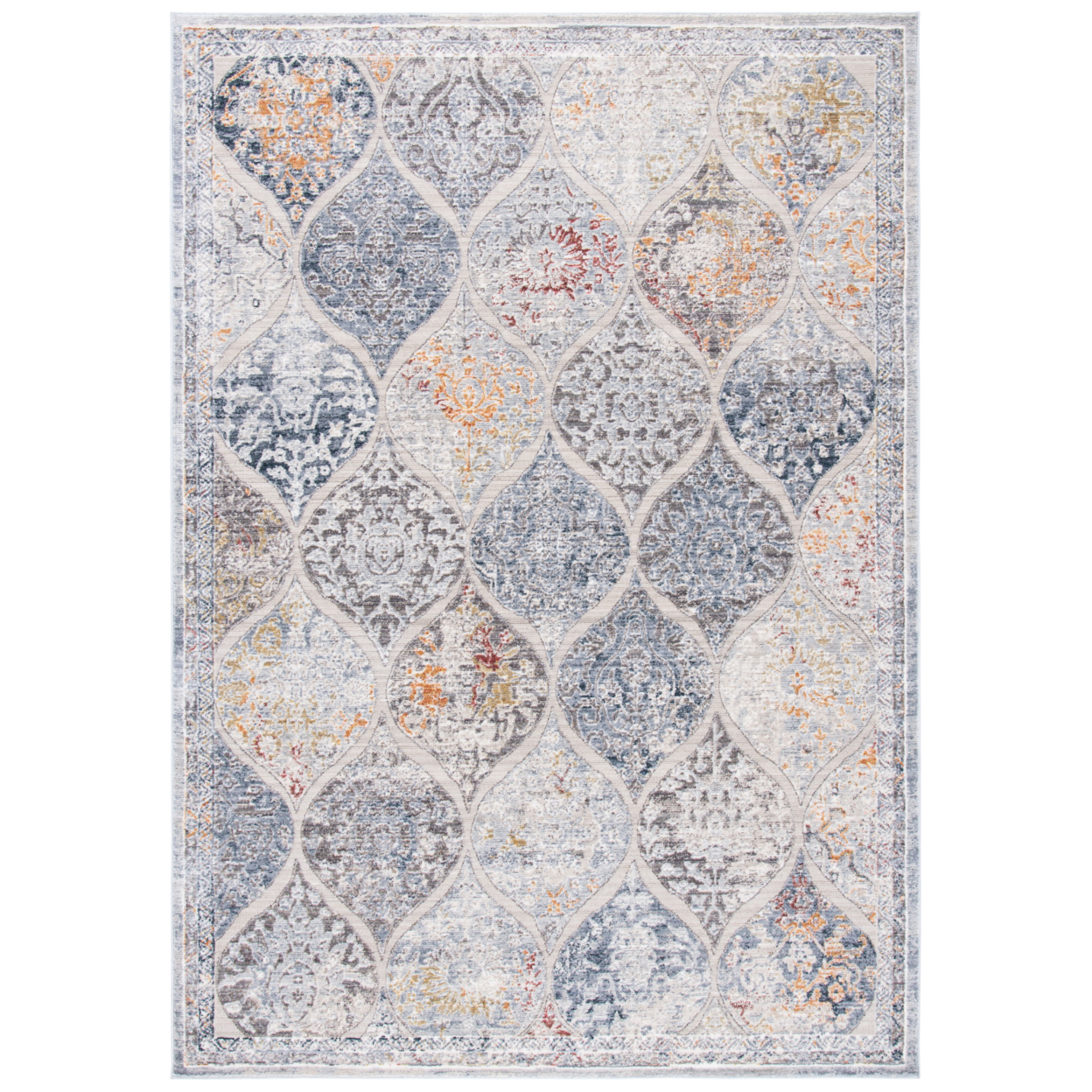 SAFAVIEH History Collection HIS571F Grey / Gold Rug - 5-3 X 7-7