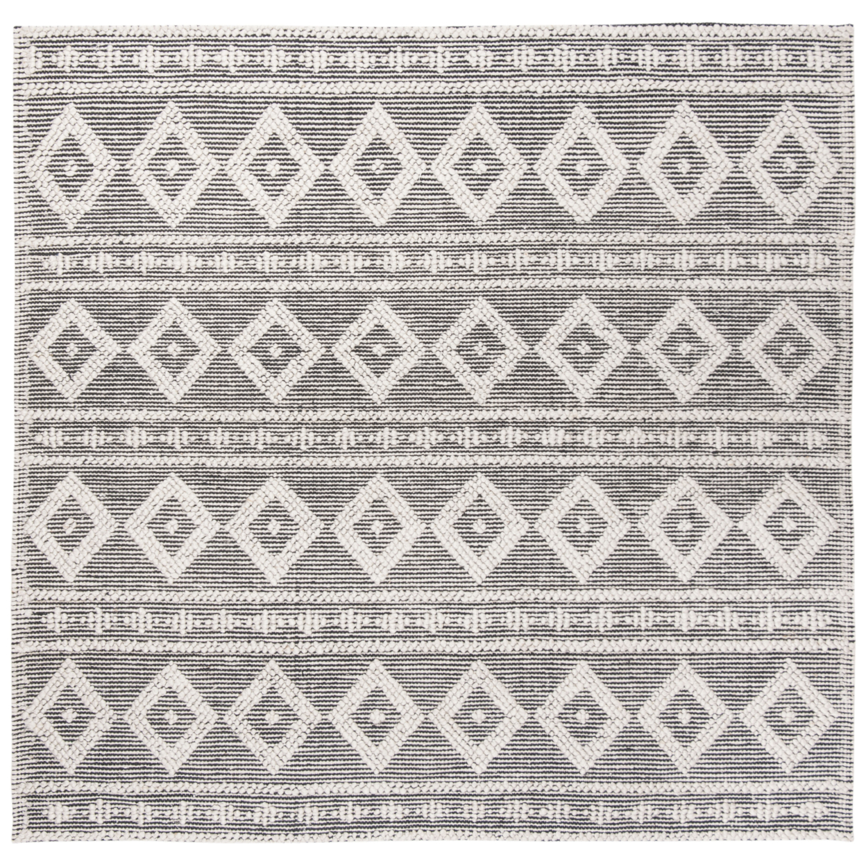 SAFAVIEH Natura Collection NAT315G Handwoven Silver Rug - 6' Square