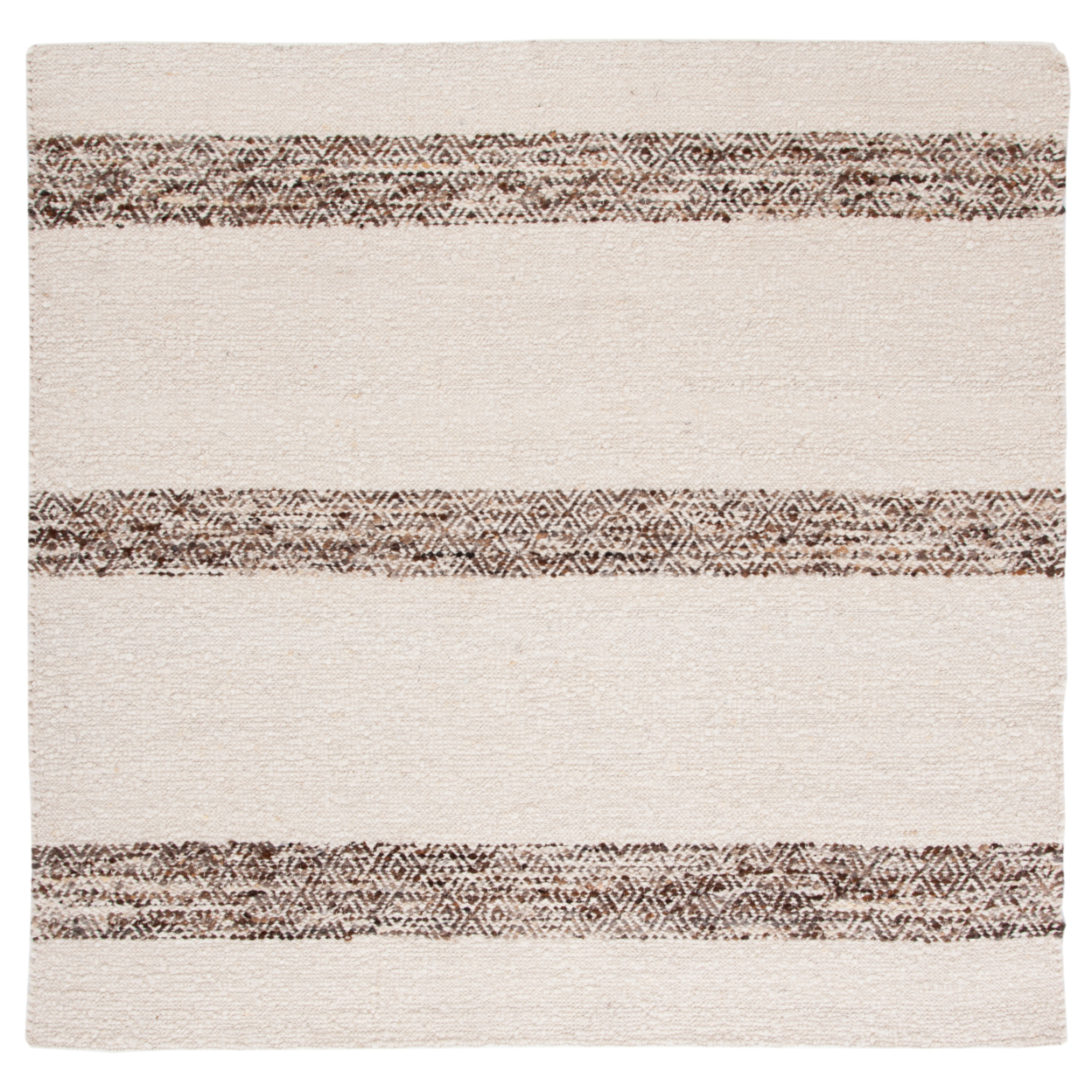 SAFAVIEH Natura NAT321A Handwoven Ivory / Brown Rug - 6' Square