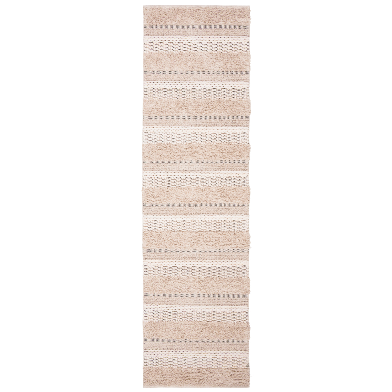 SAFAVIEH Natura Collection NAT651A Handwoven Ivory Rug - 2' 3 X 10'