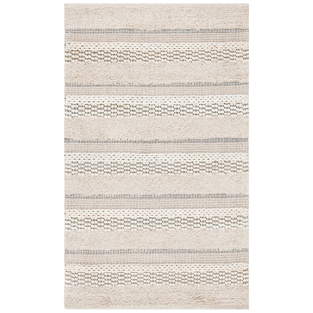 SAFAVIEH Natura Collection NAT651A Handwoven Ivory Rug - 2' 3 X 4'