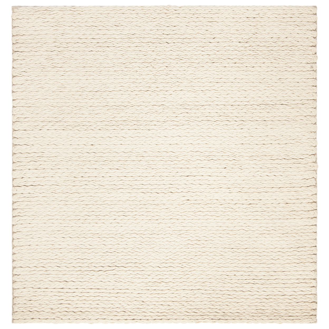 SAFAVIEH Natura Collection NAT802A Handwoven Ivory Rug - 6' Square