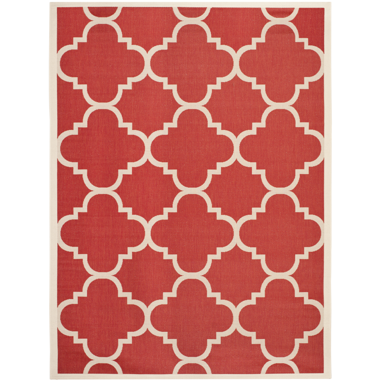 SAFAVIEH Outdoor CY6243-248 Courtyard Collection Red Rug - 2' X 3' 7