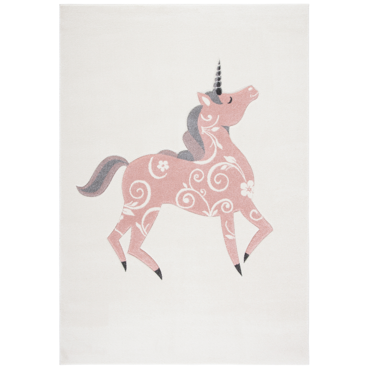 SAFAVIEH Carousel Kids Collection CRK163A Ivory/Pink Rug - 8' X 10'