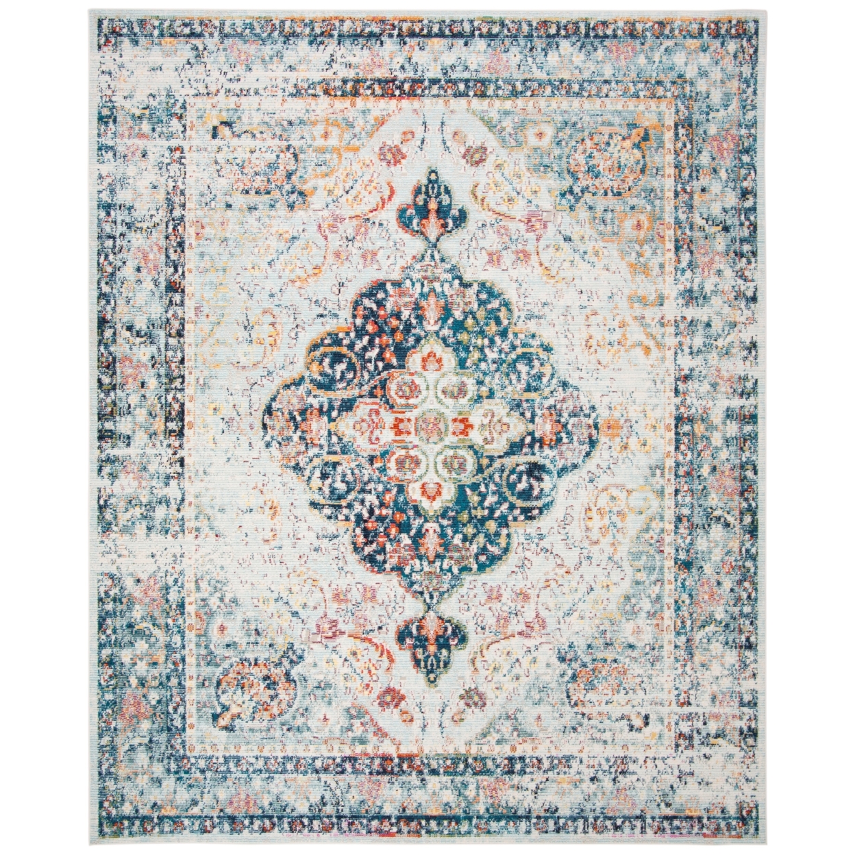 SAFAVIEH Crystal Collection CRS523H Blue/Ivory Rug - 8' X 10'