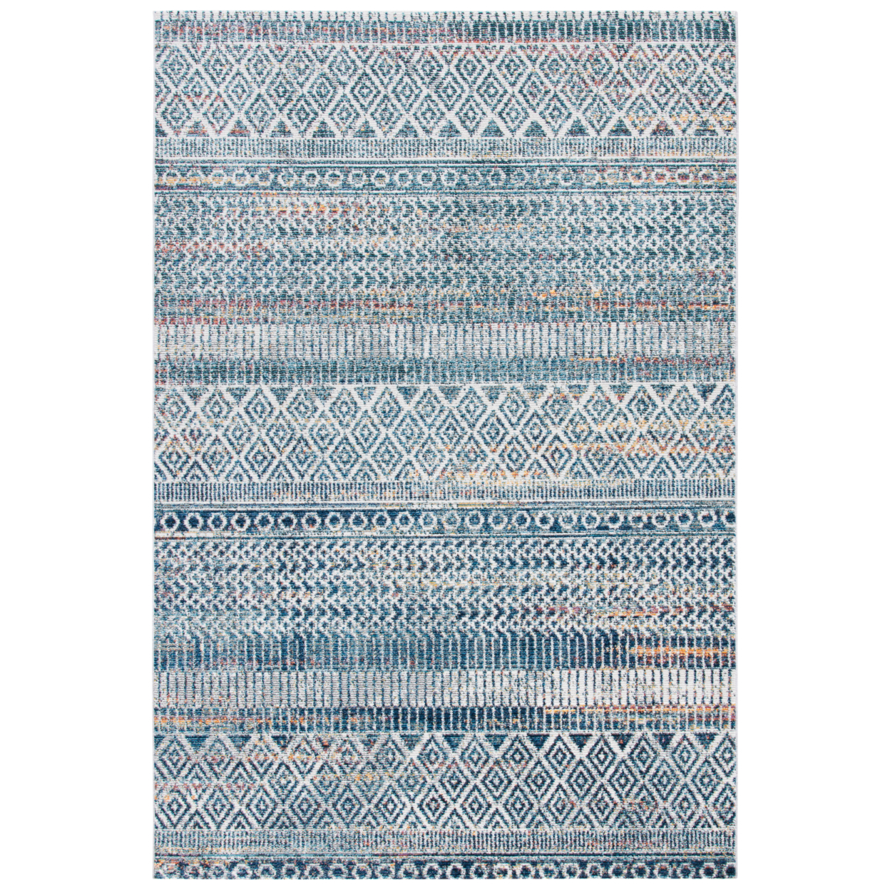 SAFAVIEH Crystal Collection CRS736A Ivory/Blue Rug - 5' X 7'