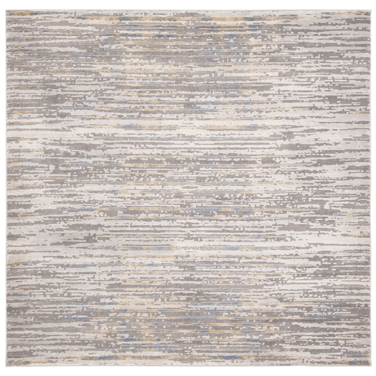 SAFAVIEH Meadow Collection MDW179D Grey / Gold Rug - 6' 7 Square