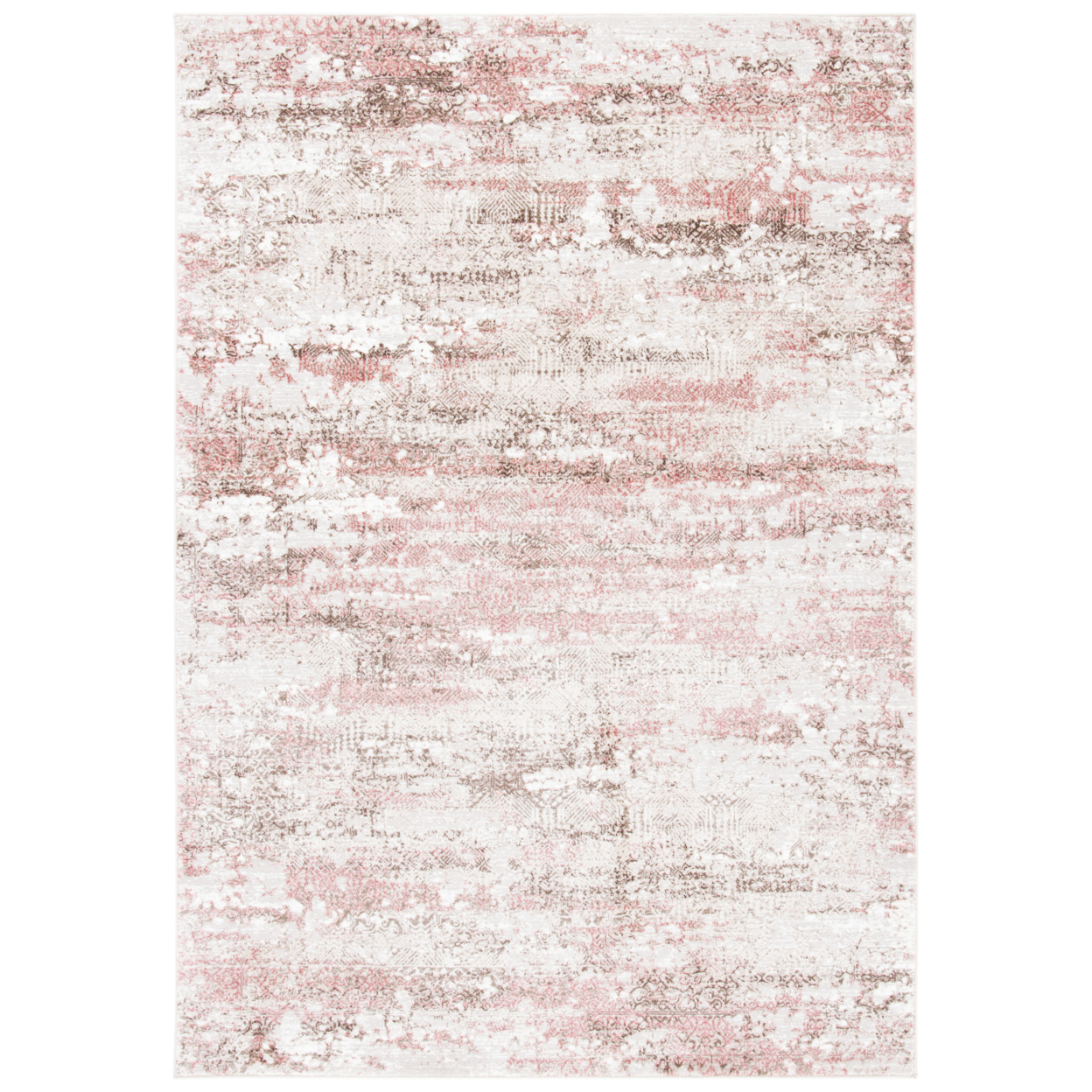 SAFAVIEH Meadow Collection MDW585B Beige / Pink Rug - 5' 3 X 7' 6