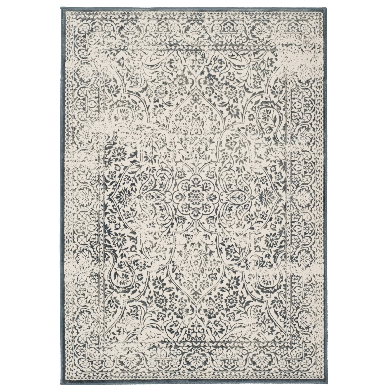 SAFAVIEH Noble Collection NBL612-7288 Blue / Ivory Rug - 3' 3 X 4' 7