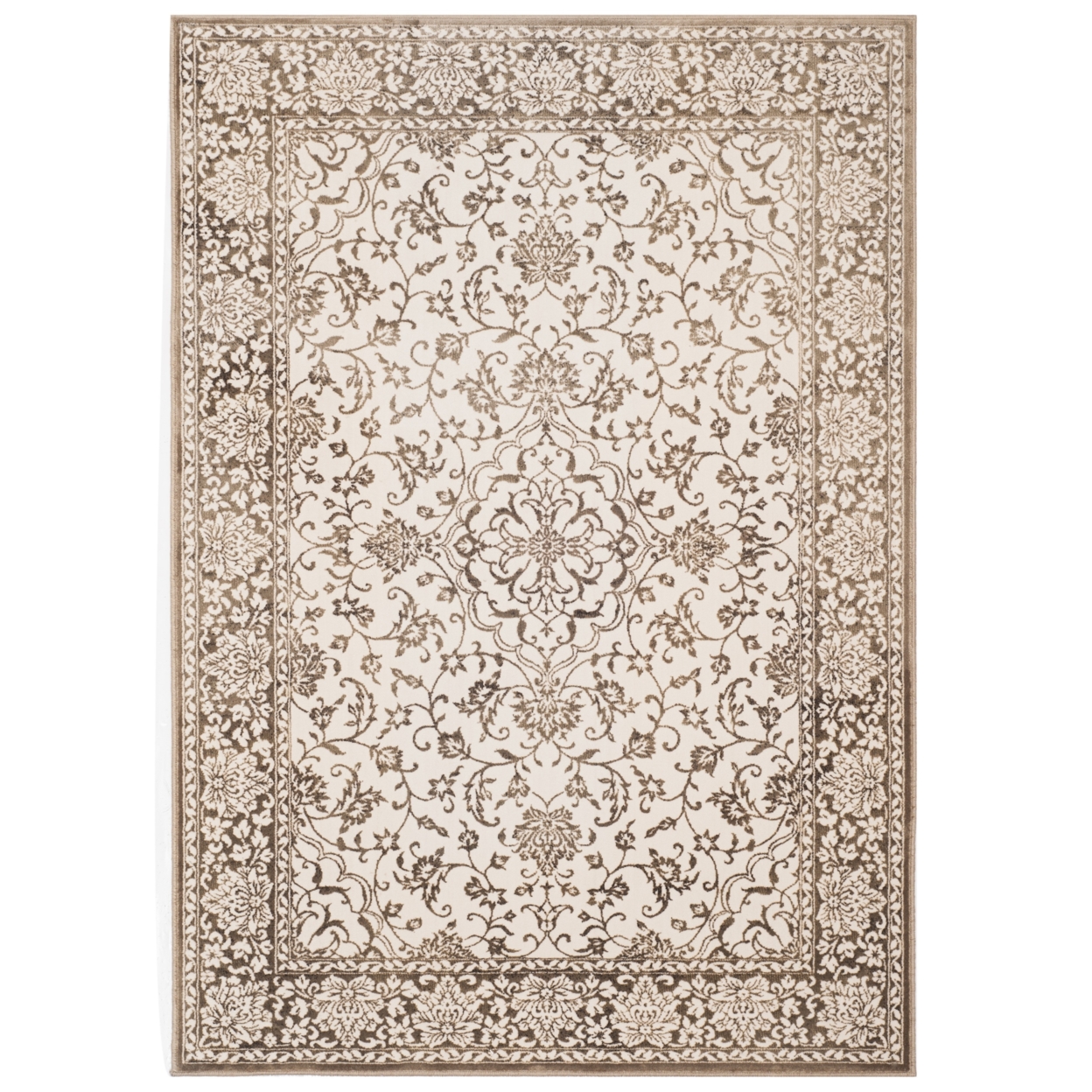 SAFAVIEH Noble Collection NBL659-5280 Brown / Creme Rug - 4' X 5' 7