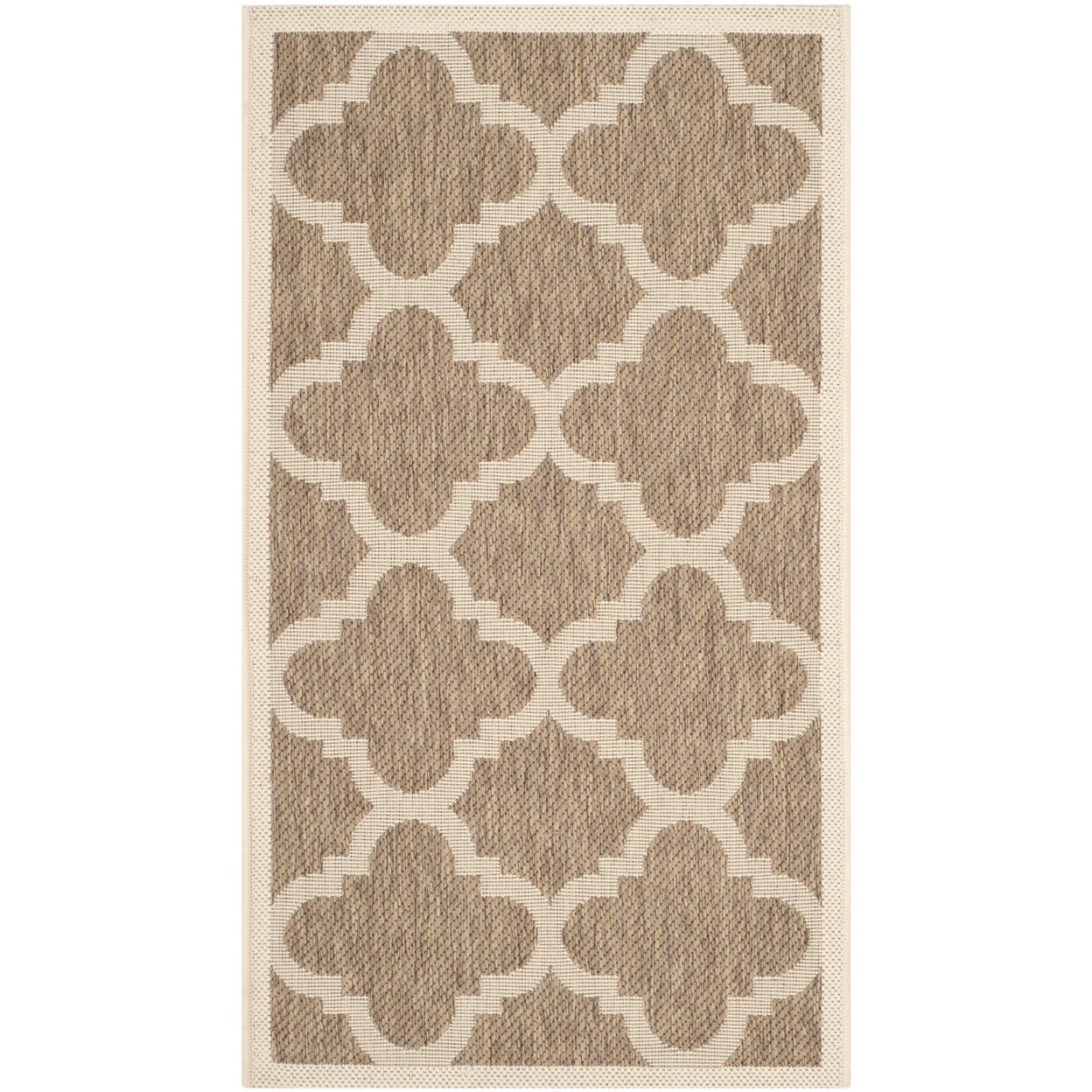 SAFAVIEH Outdoor CY6243-242 Courtyard Collection Brown Rug - 2' X 3' 7