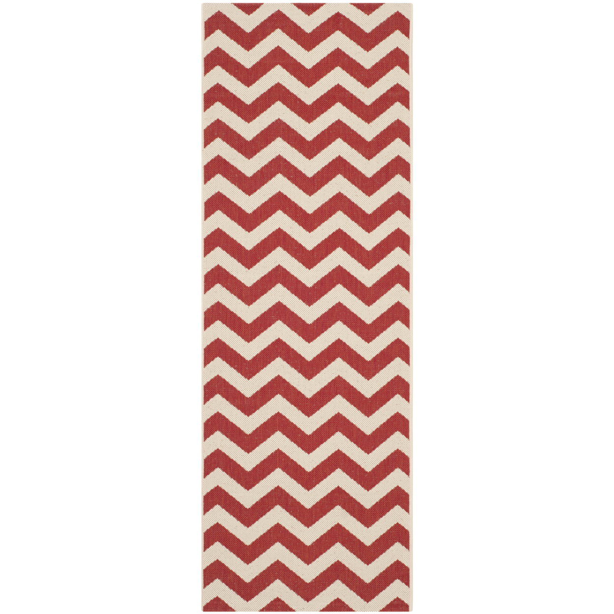 SAFAVIEH Outdoor CY6244-248 Courtyard Collection Red Rug - 2' 3 X 6' 7