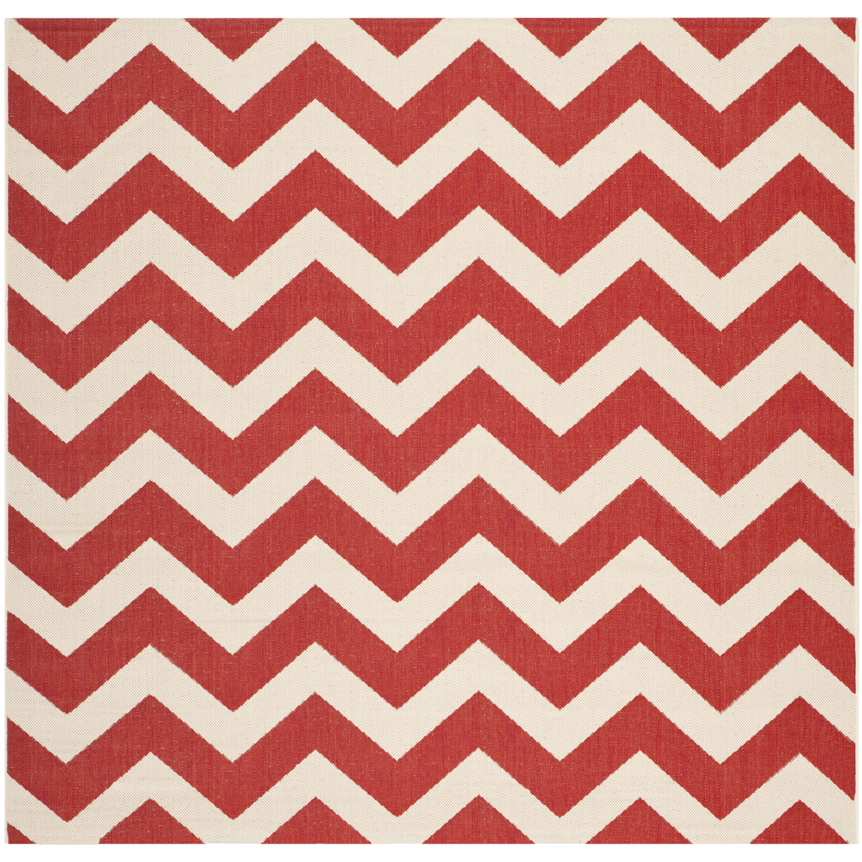 SAFAVIEH Outdoor CY6244-248 Courtyard Collection Red Rug - 4' Square