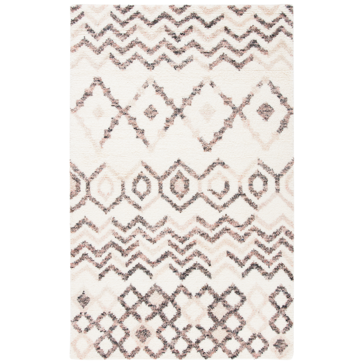SAFAVIEH Casablanca CSB528A Hand-knotted Ivory /Pink Rug - 5' X 8'