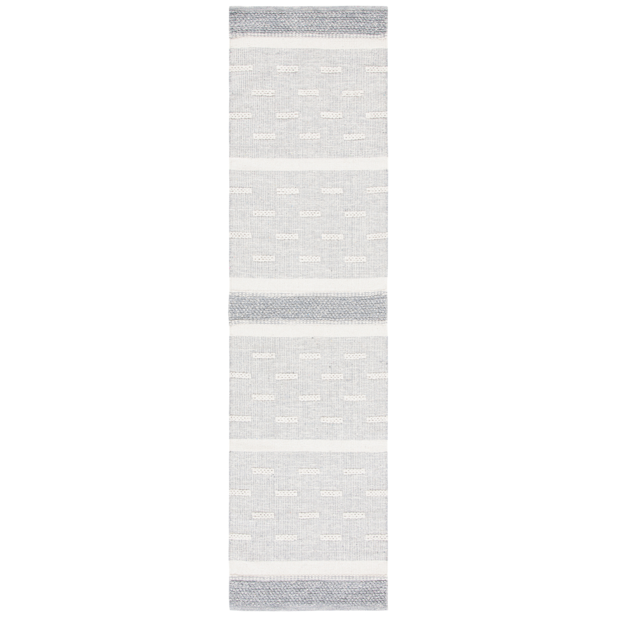 SAFAVIEH Striped Kilim STK519A Handwoven Ivory /Grey Rug - 2-3 X 9