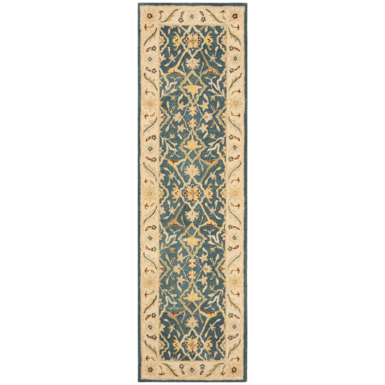 SAFAVIEH Antiquity Collection AT14E Handmade Blue Rug - 6' X 9'