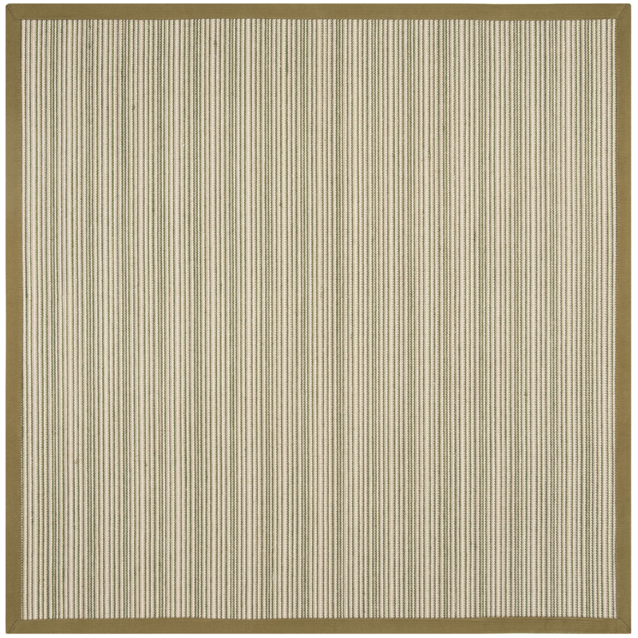 SAFAVIEH Natural Fiber Collection NF132A Multi/Green Rug - 6' Square