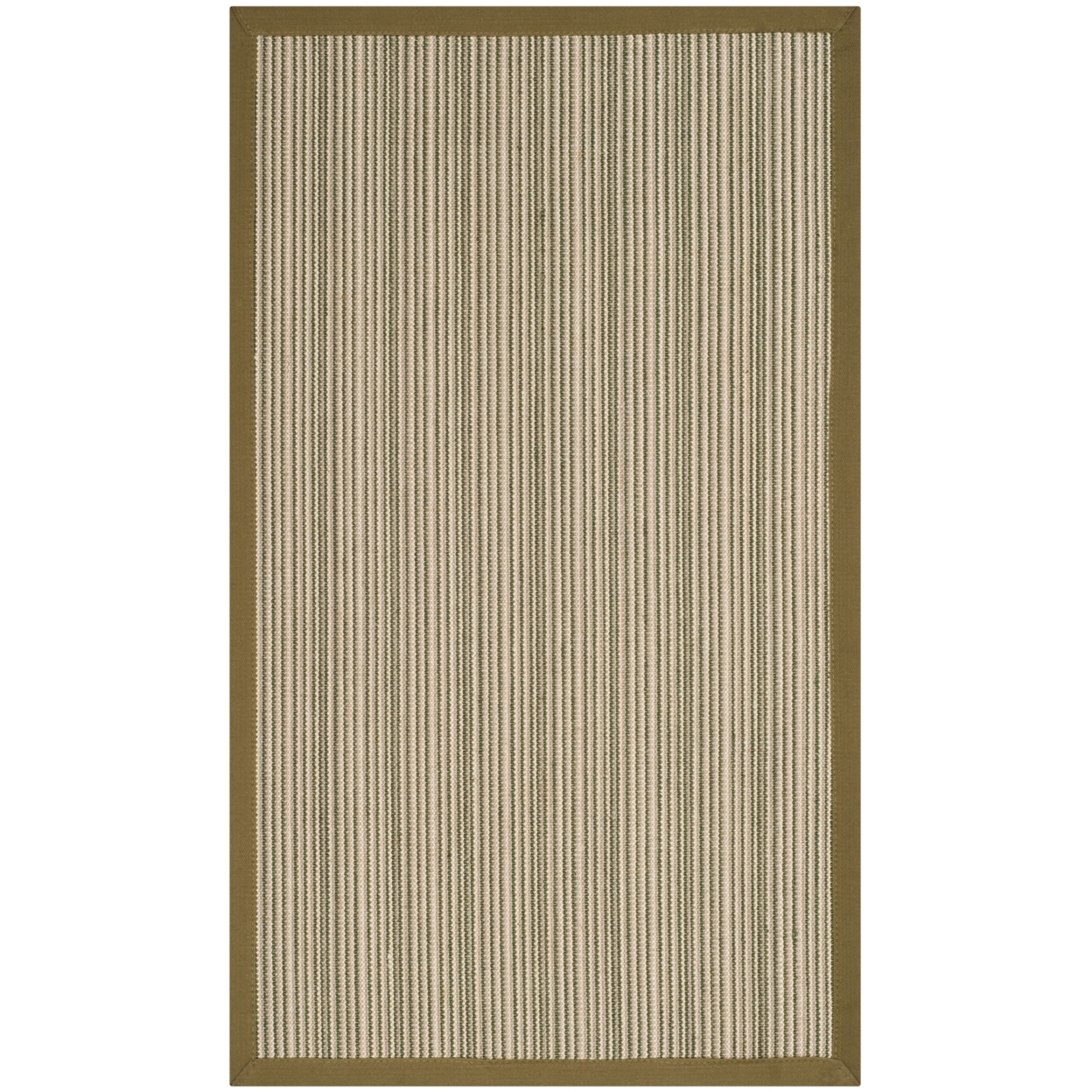 SAFAVIEH Natural Fiber Collection NF132A Multi/Green Rug - 3' X 5'
