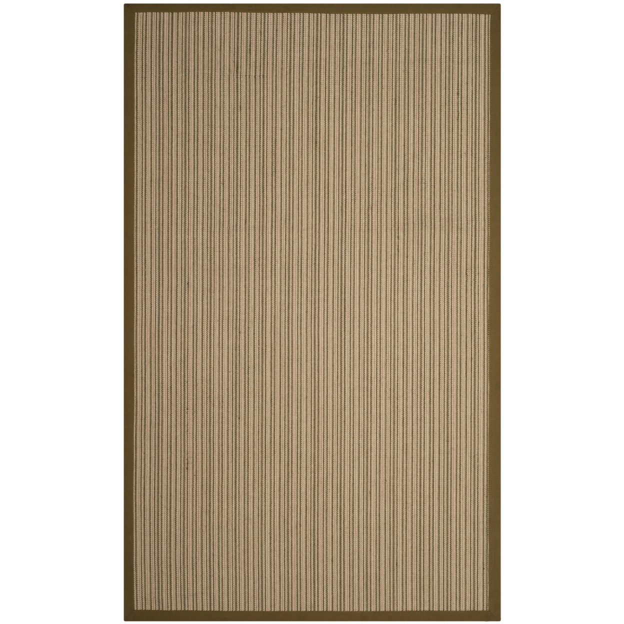 SAFAVIEH Natural Fiber Collection NF132A Multi/Green Rug - 5' X 8'