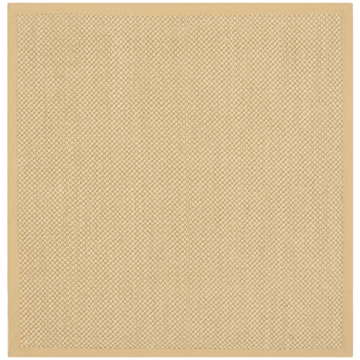 SAFAVIEH Natural Fiber Collection NF443A Maize/Wheat Rug - 4' Square