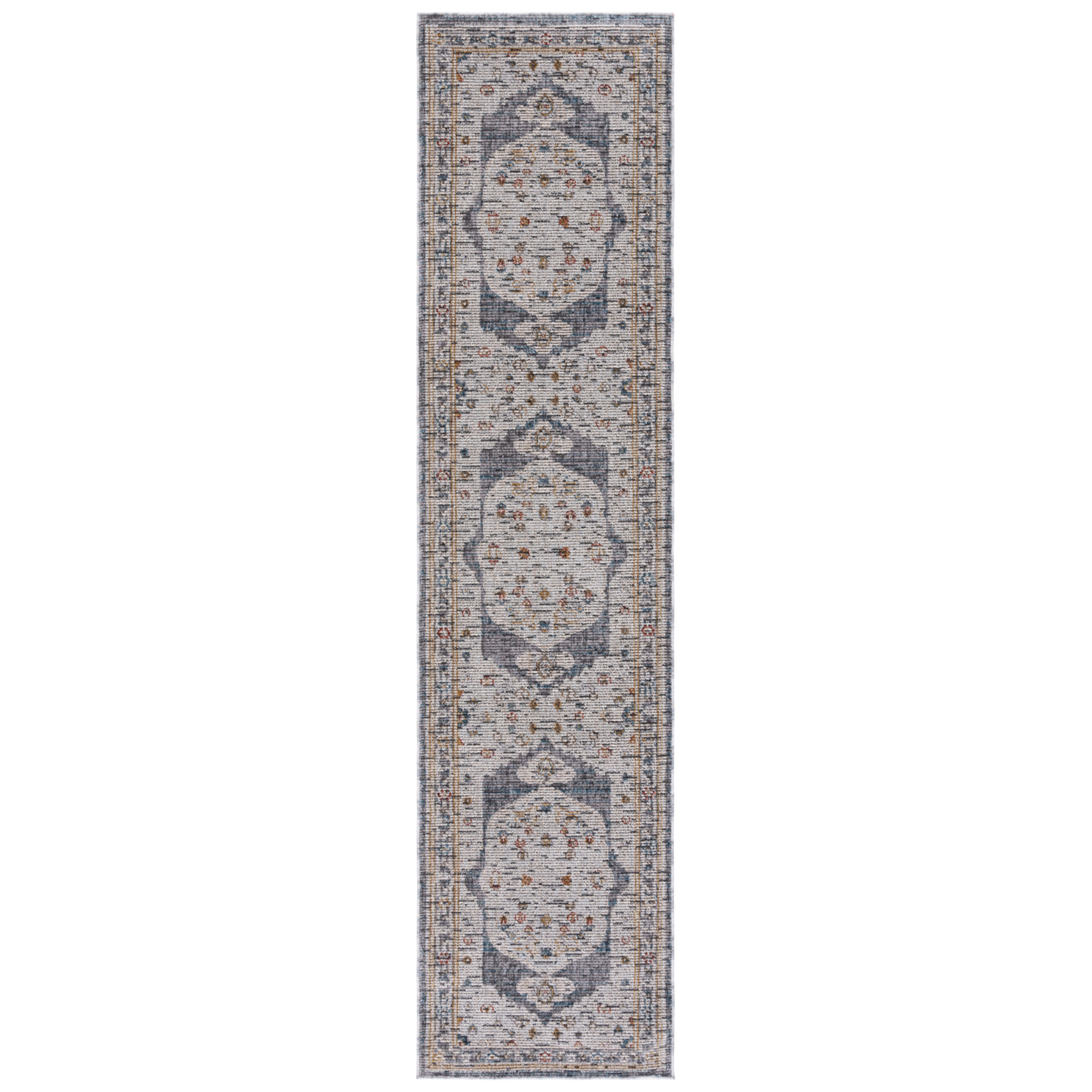 SAFAVIEH Sierra Collection SRA400A Ivory / Grey Rug - 6' X 6' Square