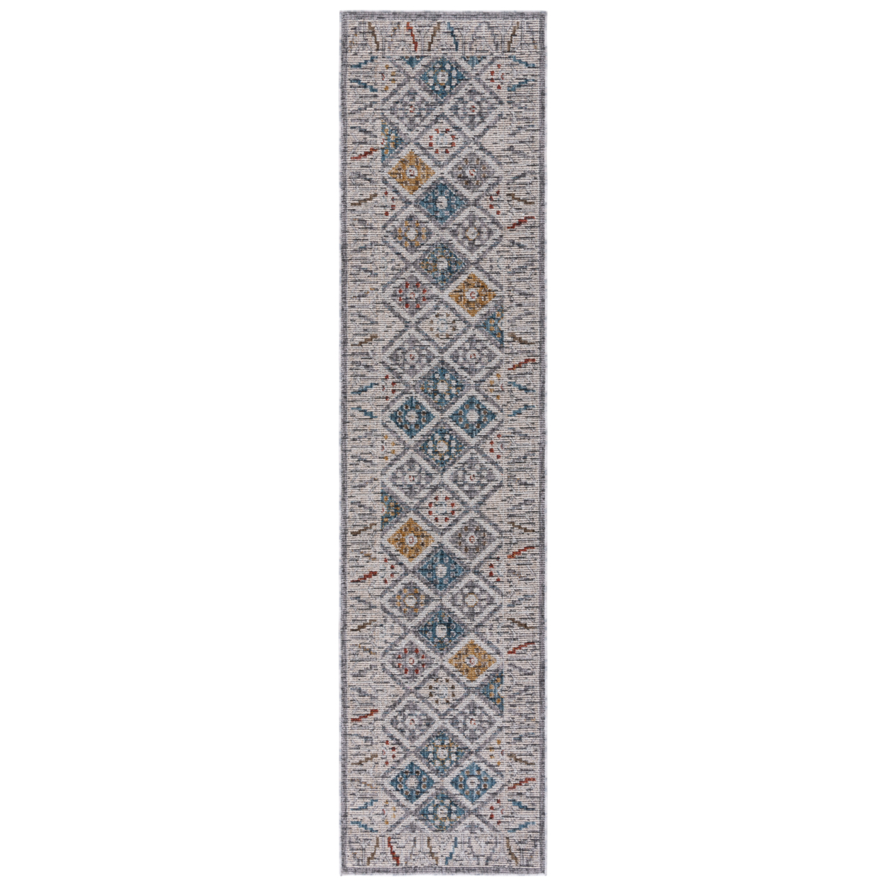 SAFAVIEH Sierra Collection SRA414A Ivory / Grey Rug - 6' X 6' Square