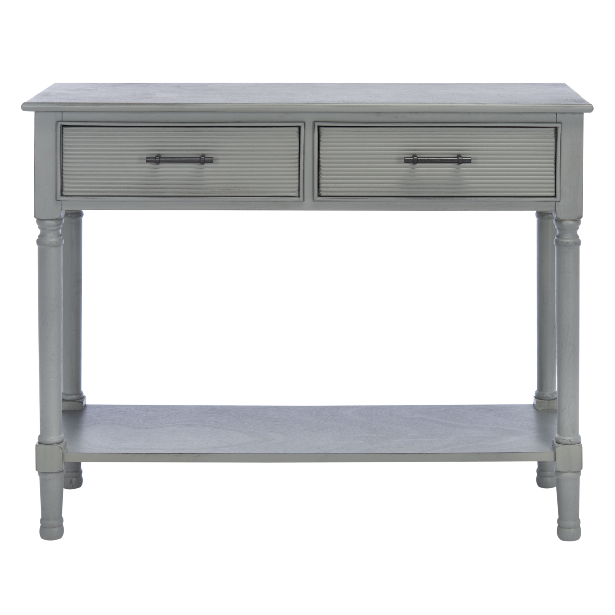 SAFAVIEH Ryder 2-Drawer Console Table Distressed / Grey