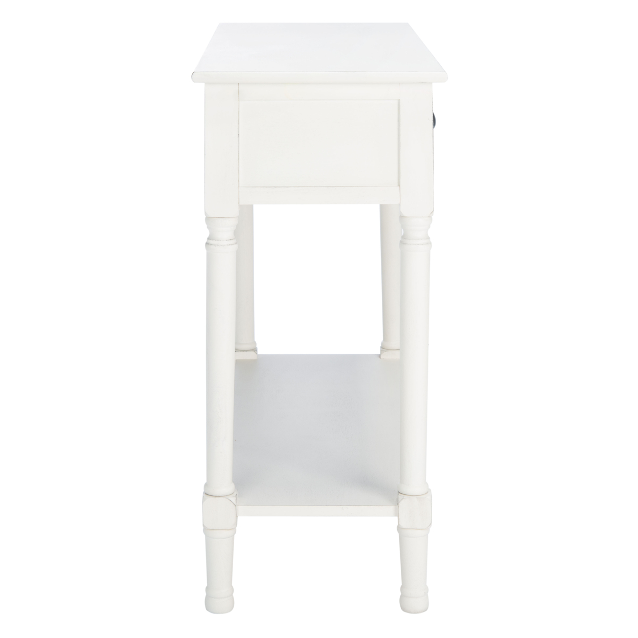 SAFAVIEH Tate 2-Drawer Console Table Distressed / White