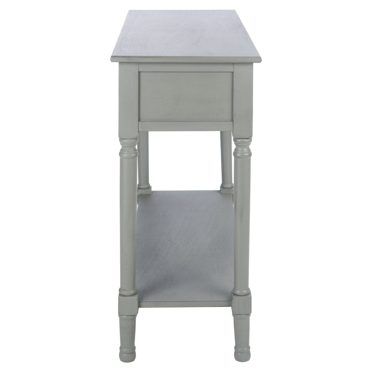 SAFAVIEH Tate 2-Drawer Console Table Distressed / Grey