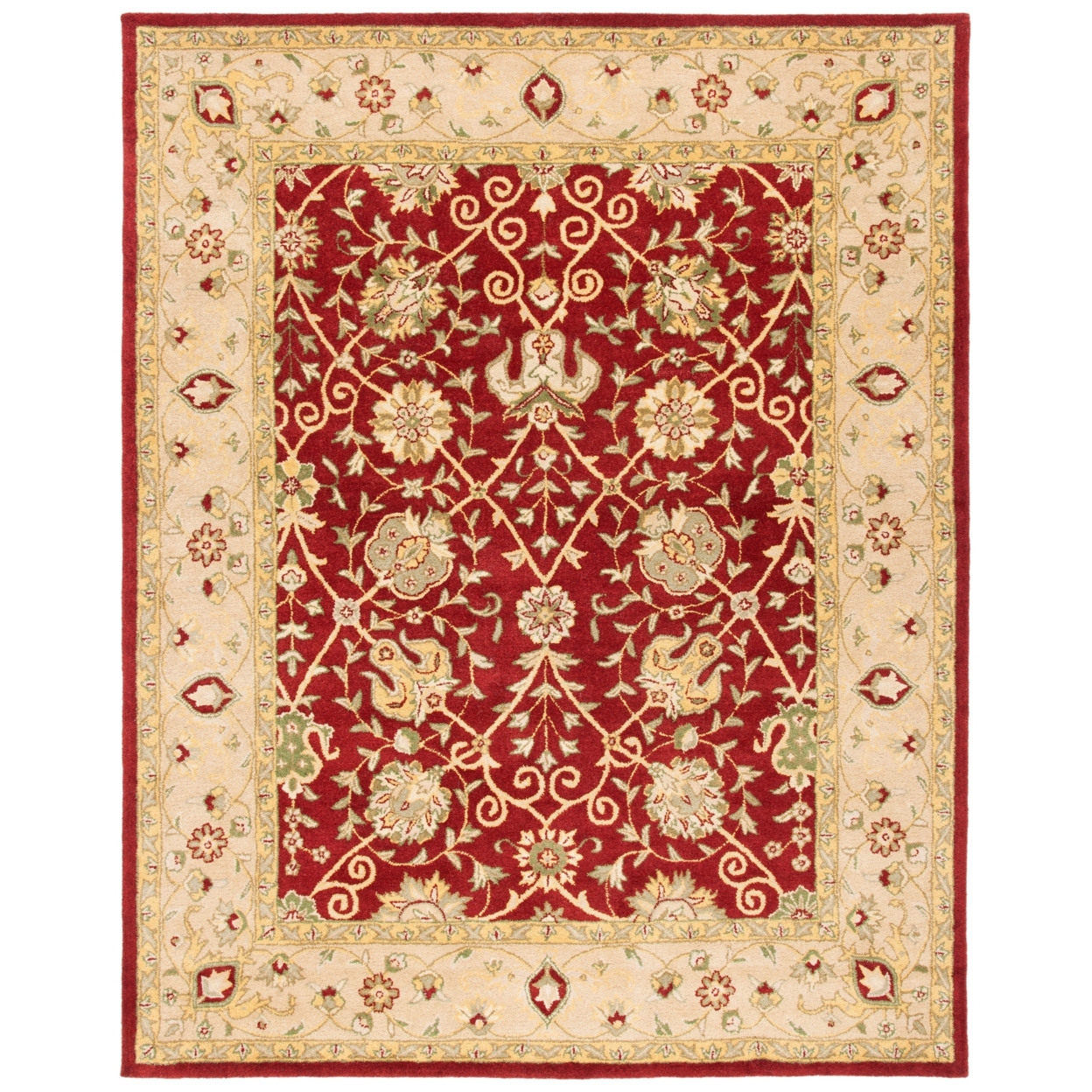 SAFAVIEH Antiquity Collection AT21A Handmade Rust Rug - 2' 3 X 4'