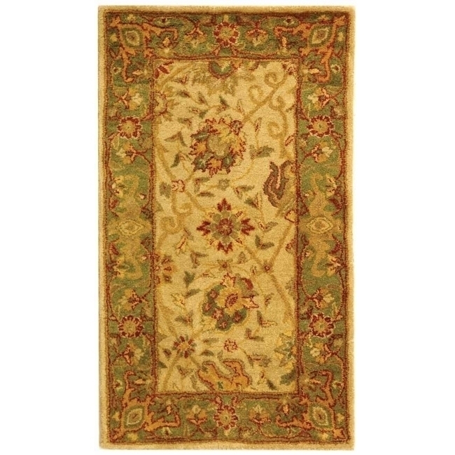 SAFAVIEH Antiquity Collection AT21F Handmade Ivory Rug - 2' 3 X 4'