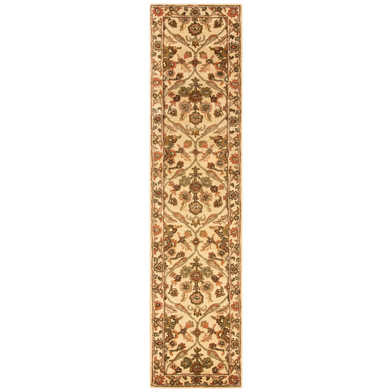 SAFAVIEH Antiquity Collection AT51C Handmade Gold Rug - 4' 6 X 6' 6 Oval
