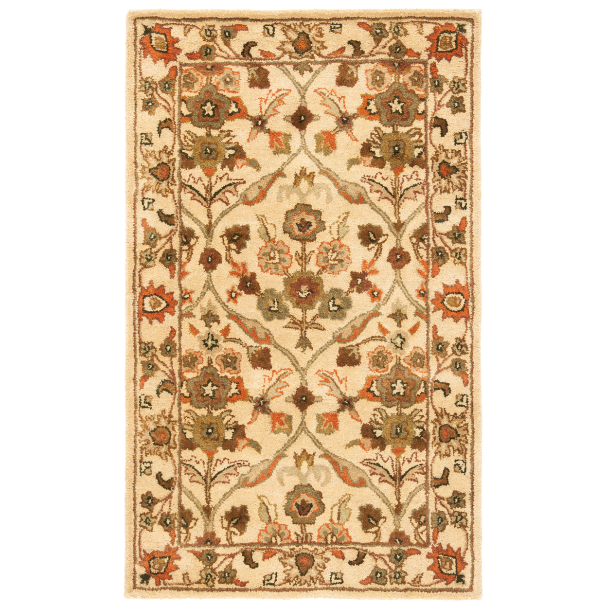 SAFAVIEH Antiquity Collection AT51C Handmade Gold Rug - 3' X 5'