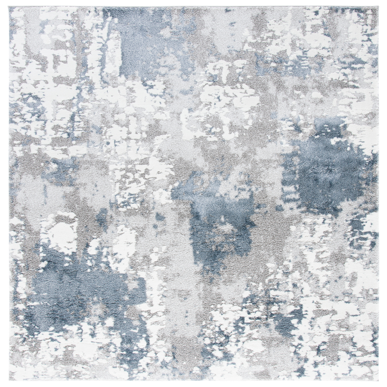SAFAVIEH Century Collection CTY339F Grey / Blue Rug - 8' Square