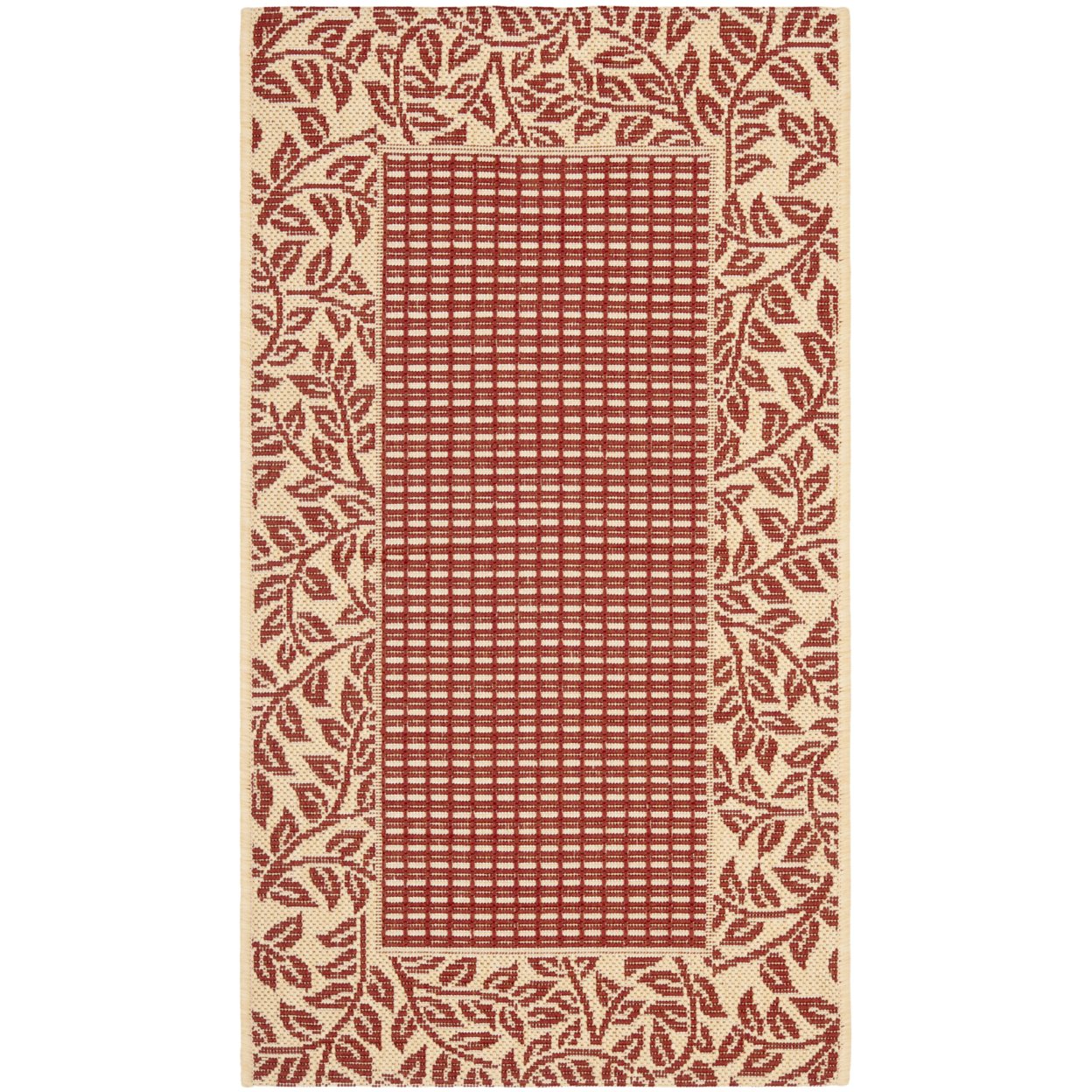 SAFAVIEH Courtyard CY0727-3707 Red / Natural Rug - 2' X 3' 7