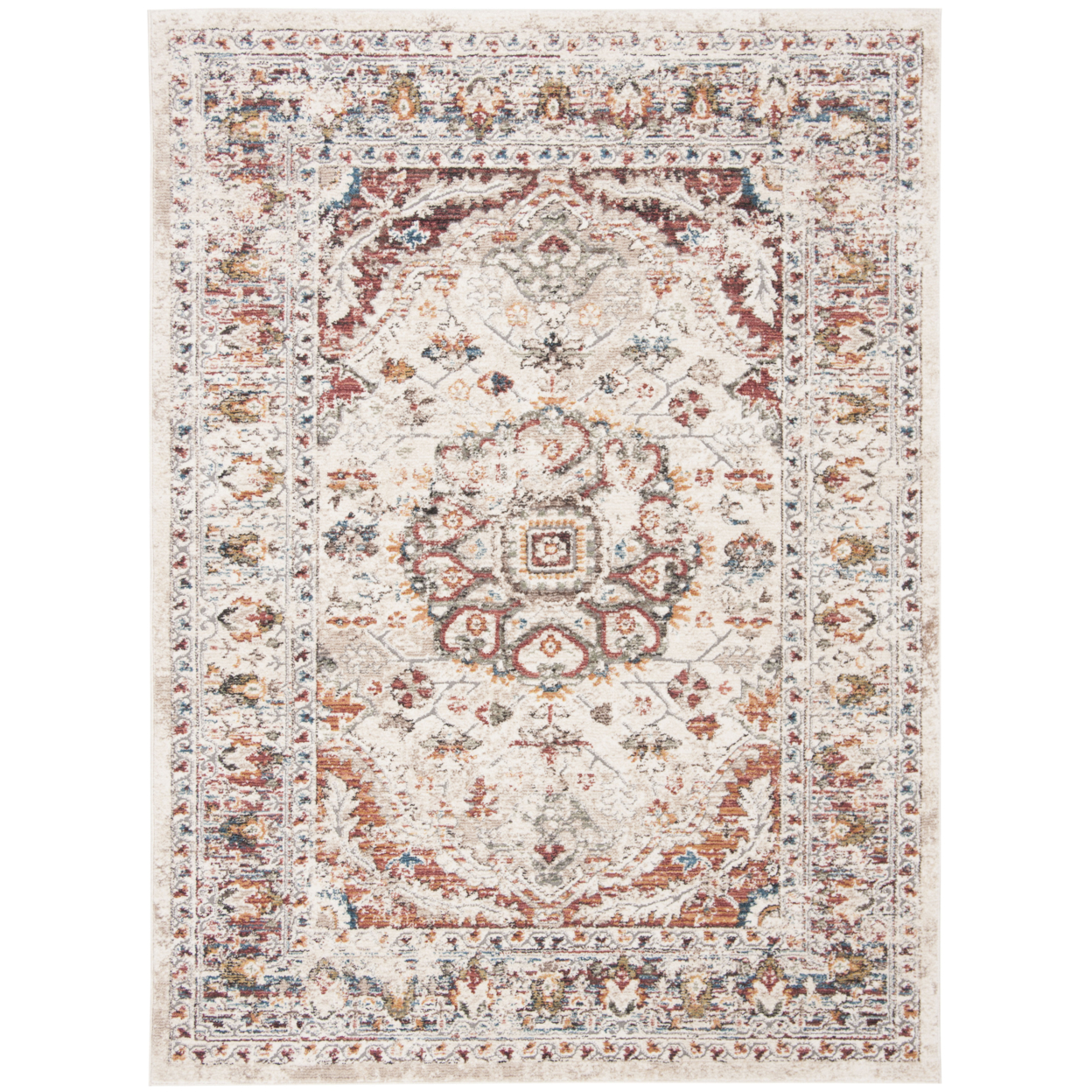 SAFAVIEH Carlyle Collection CYL229A Ivory / Gold Rug - 2' 7 X 5'