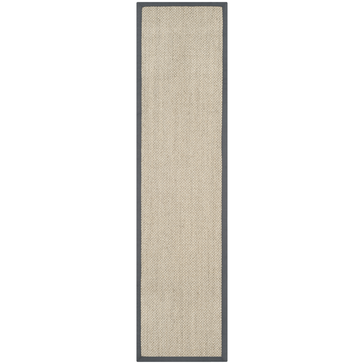 SAFAVIEH Natural Fiber Collection NF443B Marble/Grey Rug - 2' 6 X 18'