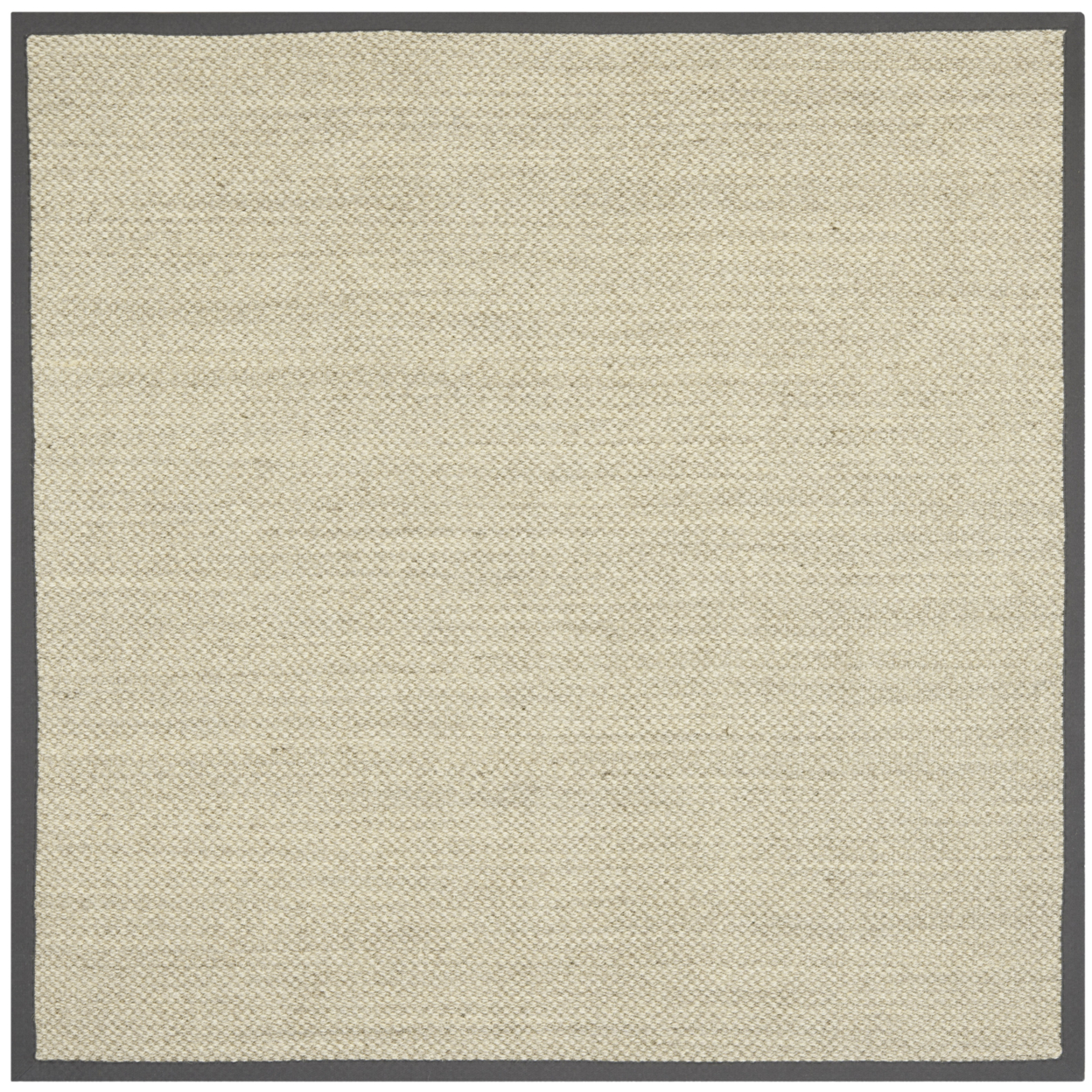 SAFAVIEH Natural Fiber Collection NF443B Marble/Grey Rug - 6' Square