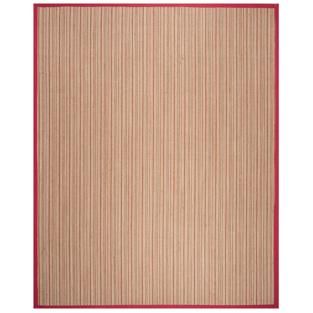 SAFAVIEH Natural Fiber Collection NF132B Brown / Red Rug - 6' X 9'
