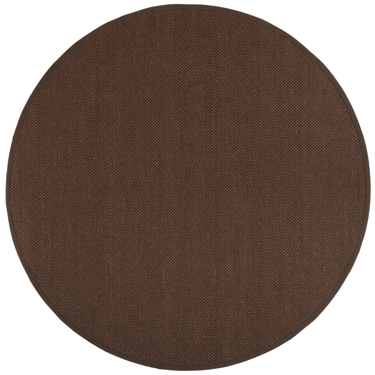 SAFAVIEH Natural Fiber NF133D Chocolate / Dark Brown Rug - 8' Round