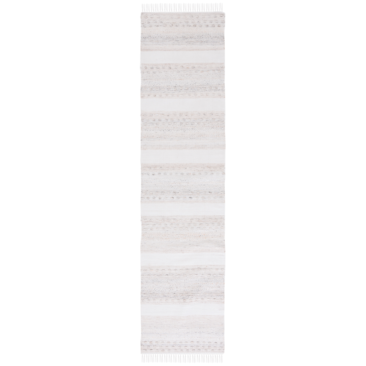 SAFAVIEH Striped Kilim STK105B Beige / Ivory Rug - 8' X 10'