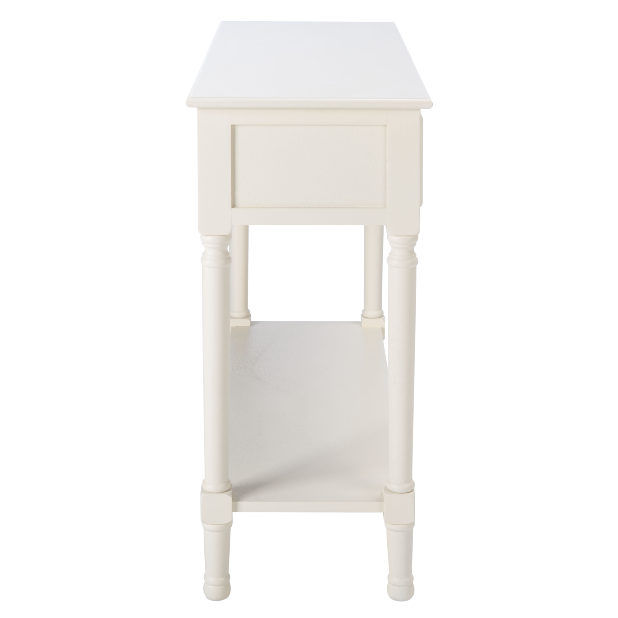 SAFAVIEH Haines 2-Drawer Console Table Distressed White