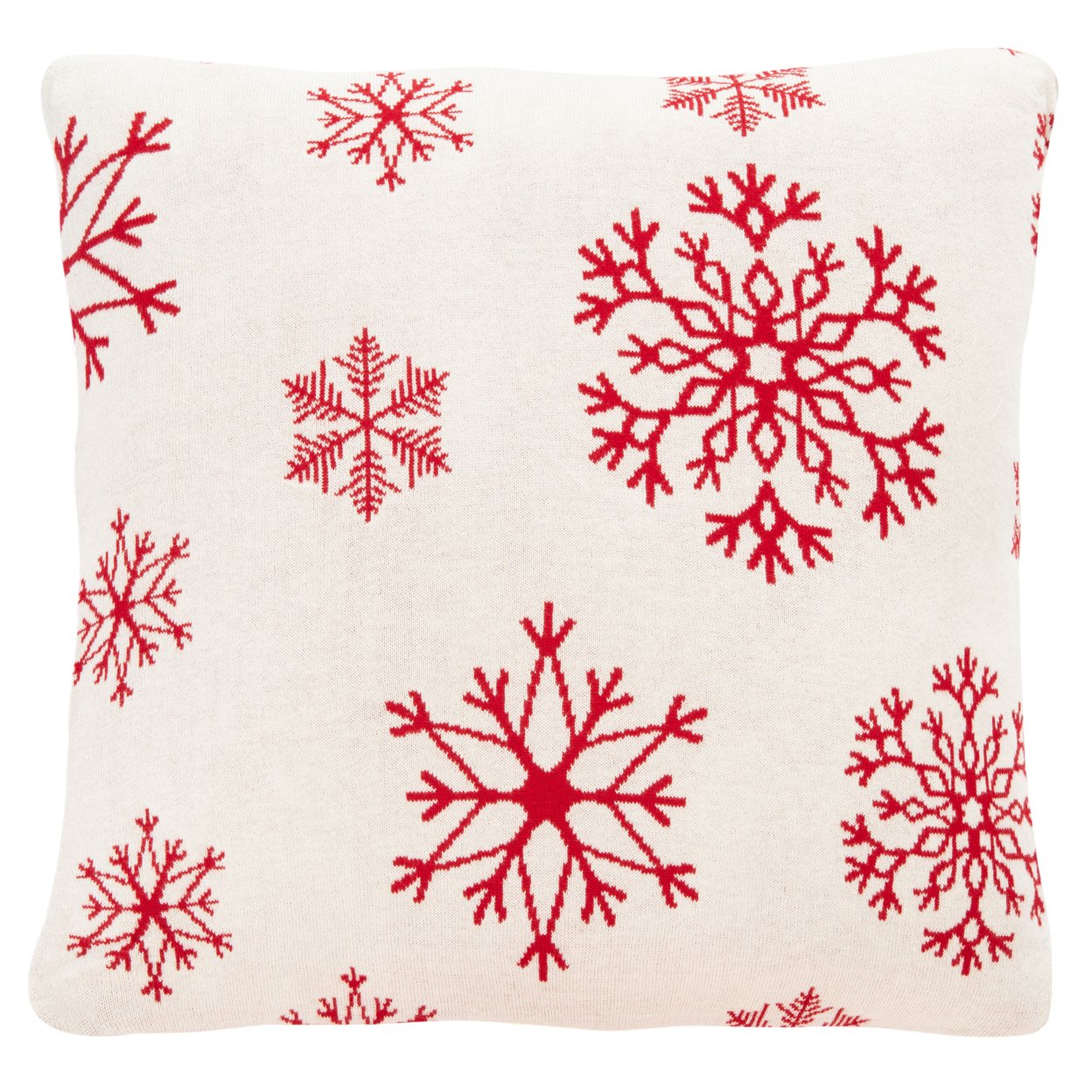 SAFAVIEH Snowflake Pillow Red